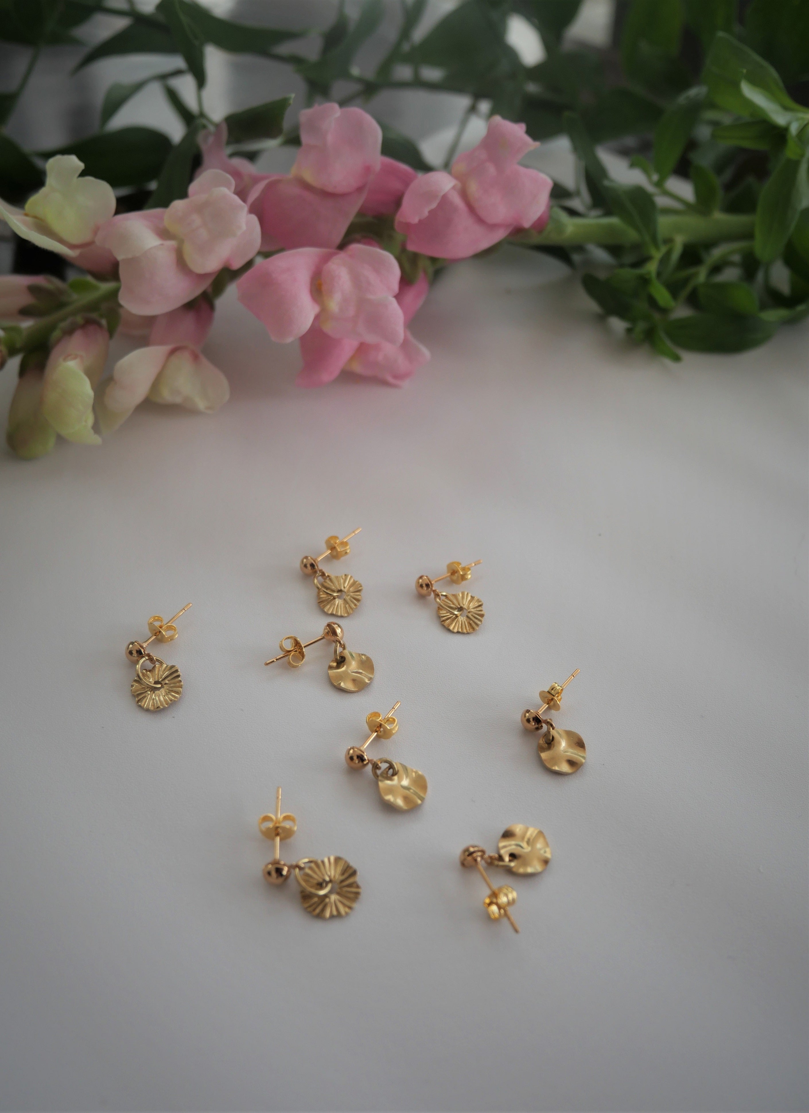 Kleine gouden oorbellen – - Atelier Bijoux